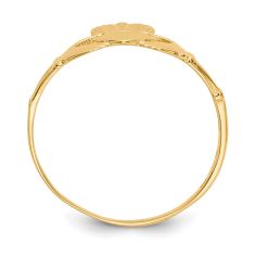 14k Yellow Gold Claddagh Ring