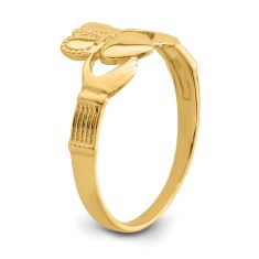 14k Yellow Gold Claddagh Ring