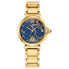 image of Ladies' Citizen Eco-Drive Disney Princess Cinderella 75th Anniversary Boxed Set Watch 29.5mm - EM1068-69W with sku:EM1068-69W