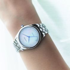 Citizen Eco-Drive L Classic Mother-of-Pearl Dial Stainless Steel Watch 33mm - EM1140-80D