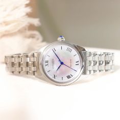 Citizen Eco-Drive L Classic Mother-of-Pearl Dial Stainless Steel Watch 33mm - EM1140-80D