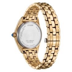 Citizen Eco-Drive L Classic Brown Dial Rose Gold-Tone Stainless Steel Watch 33mm - EM1143-81Z