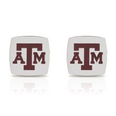 Texas A&M Stainless Steel and Enamel Cufflinks