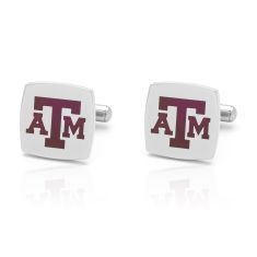 Texas A&M Stainless Steel and Enamel Cufflinks