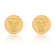 Texas Tech Yellow Ion-Plated Stainless Steel Stud Earrings Texas Tech Yellow Ion-Plated Stainless Steel Stud Earrings