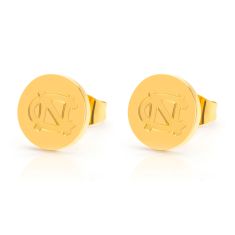 University of North Carolina Yellow Ion-Plated Stainless Steel Stud Earrings