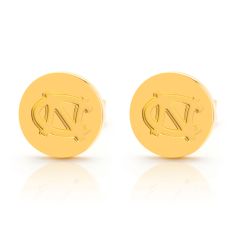 University of North Carolina Yellow Ion-Plated Stainless Steel Stud Earrings University of North Carolina Yellow Ion-Plated Stainless Steel Stud Earrings