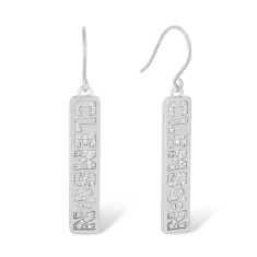 Clemson University 1/4ctw Diamond Sterling Silver Drop Earrings 1