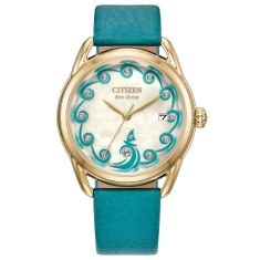 Citizen Eco-Drive Disney Moana's Ocean Adventure Mother-of-Pearl Dial Leather Strap Watch Box Set 36mm - FE6182-46Y Citizen Eco-Drive Disney Moana's Ocean Adventure Mother-of-Pearl Dial Leather Strap Watch Box Set 36mm - FE6182-46Y