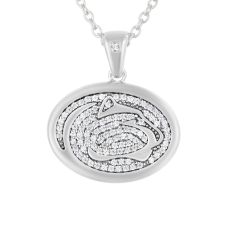 Penn State University 3/8ctw Diamond Sterling Silver Pendant Necklace 1