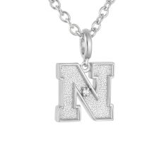 University of Nebraska Diamond Accent Sterling Silver Pendant Necklace 1