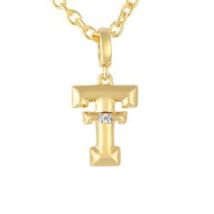 Texas Tech University Diamond Accent Gold-Plated Pendant Necklace 1