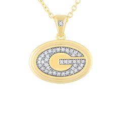 University of Georgia 1/6ctw Diamond Gold-Plated Pendant Necklace 1