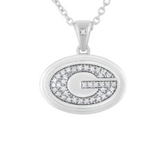 University of Georgia 1/6ctw Diamond Sterling Silver Pendant Necklace 1