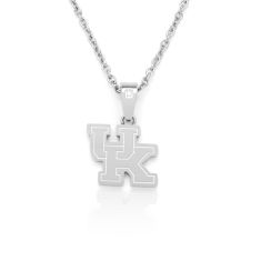 University of Kentucky Stainless Steel Diamond Accent Pendant Necklace 1