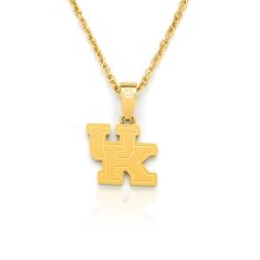 University of Kentucky Yellow Ion-Plated Stainless Steel Diamond Accent Pendant Necklace 1