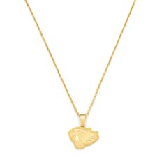 University of Kentucky Diamond Accent Yellow Ion-Plated Stainless Steel Pendant Necklace 1