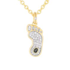 University of North Carolina 1/5ctw Diamond Gold-Plated Pendant Necklace 1
