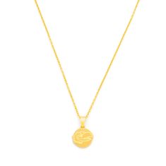 University of Kansas Diamond Accent Yellow Ion-Plated Stainless Steel Pendant Necklace 1