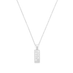 University of Kansas Diamond Accent Rock Chalk Stainless Steel Pendant Necklace 1