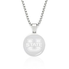 Men's Utah State University Stainless Steel Pendant Necklace 1