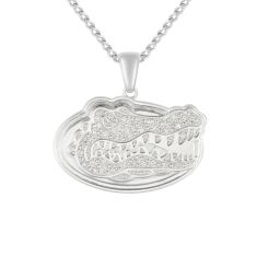 University of Florida 1/5ctw Diamond Sterling Silver Pendant Necklace 1