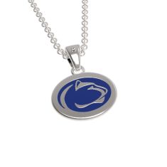 Penn State University Diamond Accent Stainless Steel and Enamel Pendant Necklace 1