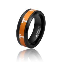 University of Tennessee 8mm Black Tungsten Carbide Ring