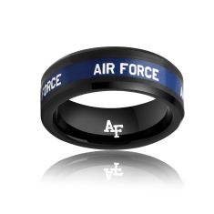 U.S. Air Force 8mm Black Tungsten Carbide Ring U.S. Air Force 8mm Black Tungsten Carbide Ring