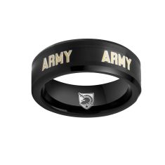 U.S. Army 8mm Black Tungsten Carbide Ring U.S. Army 8mm Black Tungsten Carbide Ring