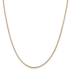 14k Yellow Gold 0.9mm Franco Chain Necklace 1