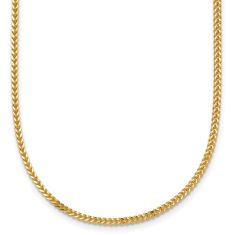 14k Yellow Gold 1.3mm Franco Chain Necklace 1