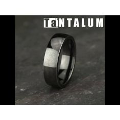Black Tantalum High Polish Comfort Fit Band 6.5mm