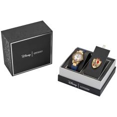 Citizen Eco-Drive Snow White Flora Disney Princess Boxed Set Blue Leather Strap Watch 30mm - GA1079-41W