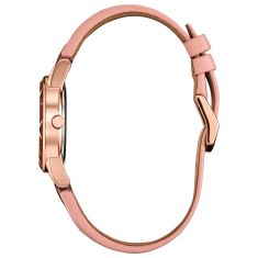 Citizen Eco-Drive Disney Princess Belle Eternal Beauty White Dial Pink Leather Strap Watch 29.5mm - GA1083-43D