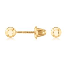 Child's 14k Yellow Gold 4mm Ball Stud Earrings