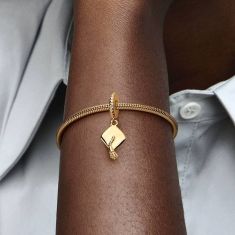 Pandora Graduation Cap Dangle Charm | Gold-Plated