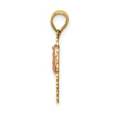 14k Two-Tone Our Lady of Guadalupe Quinceanera Pendant