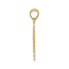 14k Yellow Gold Filigree Sun Pendant