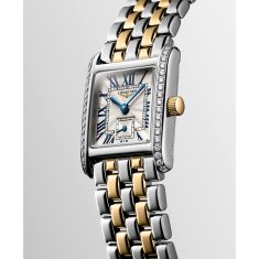 Longines Mini DolceVita Diamond Accent Silver Dial Two-Tone Watch 21.5x29mm - L52005787