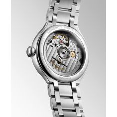 Longines PrimaLuna Automatic Diamond Accent Silver Dial Stainless Steel Watch 34mm - L81240716