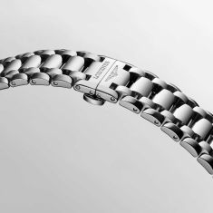 Longines PrimaLuna Automatic Diamond Accent Silver Dial Stainless Steel Watch 34mm - L81240716