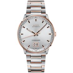 MIDO Commander Big Date Silver Dial Two-Tone Rose Gold-Tone and Stainless Steel Watch  42mm - M0216262203100 1