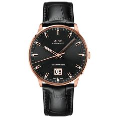 Men's Citizen Eco-Drive Corso Dress Black Dial Black Leather Strap