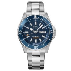 MIDO Ocean Star 200 Automatic Blue Dial Stainless Steel Watch 41mm - M0269301104100 MIDO Ocean Star 200 Automatic Blue Dial Stainless Steel Watch 41mm - M0269301104100