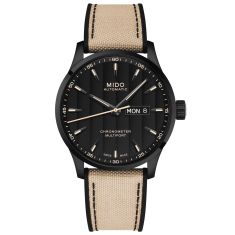 MIDO Multifort Chronometer 1 Black Dial Beige Fabric Strap Watch 40mm - M0384313705109 1