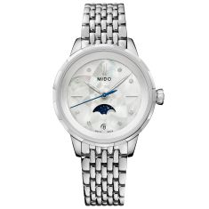MIDO Rainflower Moonphase Quartz Mother-of-Pearl Diamond Dial Stainless Steel Watch 31mm - M0430231110600 MIDO Rainflower Moonphase Quartz Mother-of-Pearl Diamond Dial Stainless Steel Watch 31mm - M0430231110600