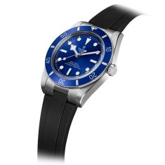 Black Bay 54 Blue Dial Black Rubber Strap Watch 37mm - M79000B-0002