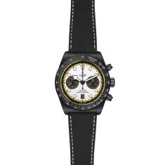 Black Bay Chronograph Carbon 26 White Dial Black Strap Watch 42mm - M79377KN-0003