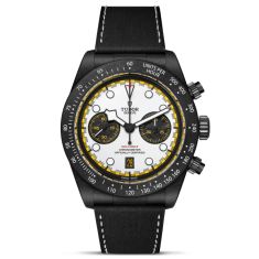 Black Bay Chronograph Carbon 26 White Dial Black Strap Watch 42mm - M79377KN-0003